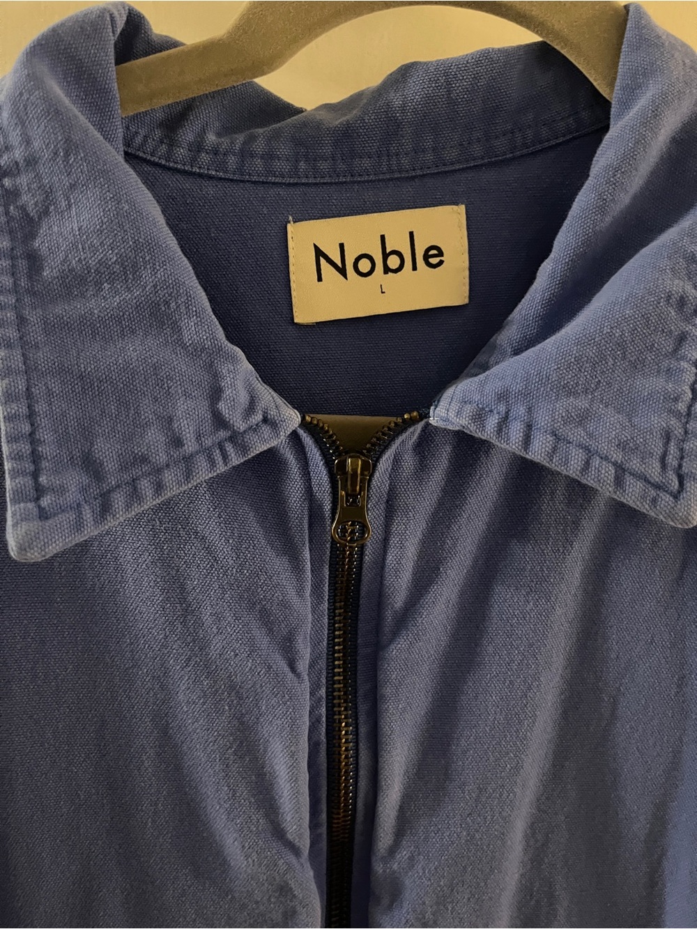 Noble Blue Zip-Front Mini Dress - Picture 3 of 4